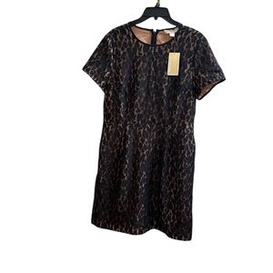 Michael Michael Kors Black Short Sleeve Lace Dress NWT Size 10